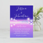 Ocean Waves Trendy Jewerly Summer Wedding Kaart (Staand voorkant)