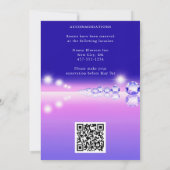 Ocean Waves Trendy Jewerly Summer Wedding Kaart (Achterkant)