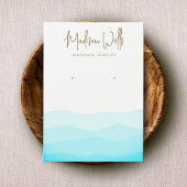 Ocean Waves Tropical Earring Display Holder Visitekaartje