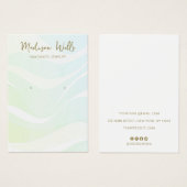 Ocean Waves Tropical Earring Display Holder Visitekaartje (Voorkant /achterkant)