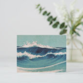 Ocean Waves - Uehara Konen Briefkaart (Staand voorkant)