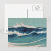 Ocean Waves - Uehara Konen Briefkaart (Voorkant / Achterkant)