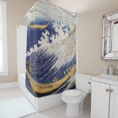 Ocean Waves van Hokusai Shower Curtain Douchegordijn (In situ)