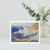 Ocean Waves van Katsushika Hokusai Briefkaart (Staand voorkant)