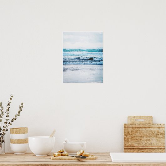 Ocean Waves versie 2 Fotografie Poster Print (Keuken)