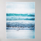Ocean Waves Versie 3 Fotografie poster print (Voorkant)