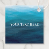 Ocean Waves Vrijgezellenfeest cadeau Labels, dank  Bedankjes Labels (Achterkant)