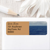 Ocean Waves Wedding Adresetiketten Etiket (Insitu)