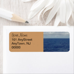 Ocean Waves Wedding Adresetiketten Etiket