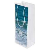 Ocean Waves Wijn Cadeautas (Achterkant Gekanteld)