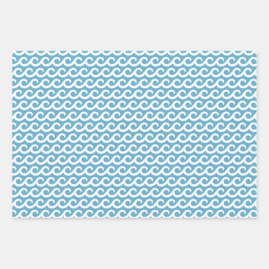 Ocean Waves Wrapping Paper Set van 3 (Voorkant 2)