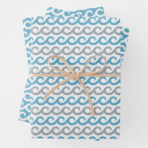 Ocean Waves Wrapping Paper Set van 3