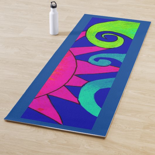 Ocean Waves Yoga Mat (In situ)