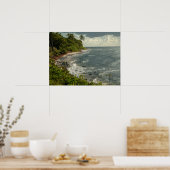 Ocean Waves Zee Caribbean USVI Beach Poster (Keuken)