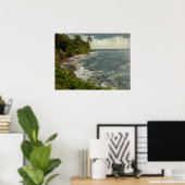 Ocean Waves Zee Caribbean USVI Beach Poster (Thuiskantoor)