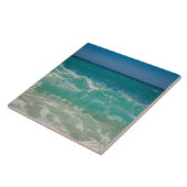 Ocean Waves Zee Coastal Aqua Nautical Beach Zee Tegeltje (Zijkant)