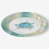 Ocean Waves Zee Turtle Baby shower Paper Bord (Gekanteld)