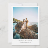 Ocean Wedding Invitations under the Zee Waterverf Kaart (Achterkant)