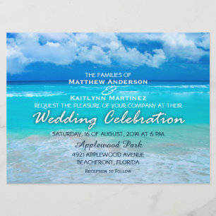 Ocean Wedding Set 1 - Uitnodiging