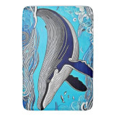 Ocean Whale Art Design Badmat (Voorkant Verticaal)