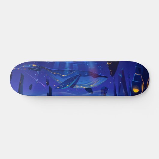 Ocean Whale Fantasy Persoonlijk Skateboard (Horizontaal)
