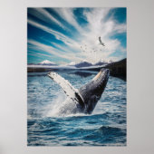 Ocean Whale Poster (Voorkant)