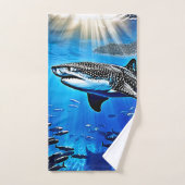 Ocean Whale Shark Giant Zwemmen Bad Handdoek (Handdoek)