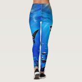Ocean Whale Shark Giant Zwemmen Leggings (Achterkant)