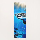 Ocean Whale Shark Giant Zwemmen Yogamat (Achterkant)