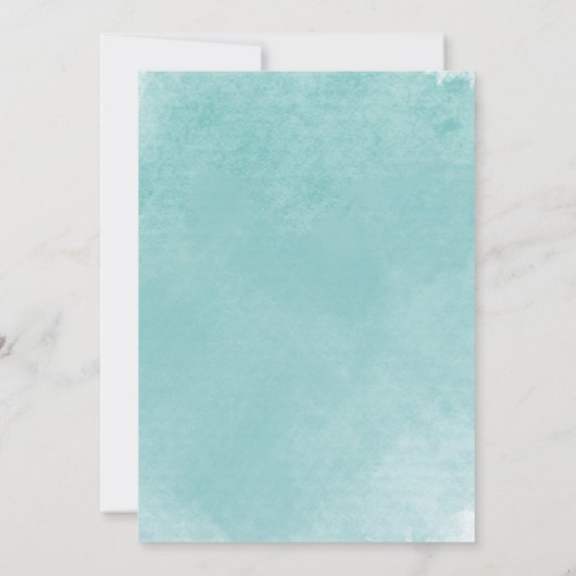 Ocean Whale Verjaardag Uitnodiging Blauwe Marine S (Achterkant)