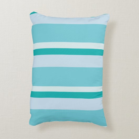 Ocean Whale Watching en Blue Stripes Accent Kussen (Achterkant (Verticaal))