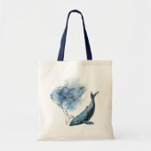 Ocean Whale-zak Tote Bag (Voorkant)