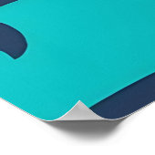 Ocean Whales Dolphins Pattern Poster (Hoek)