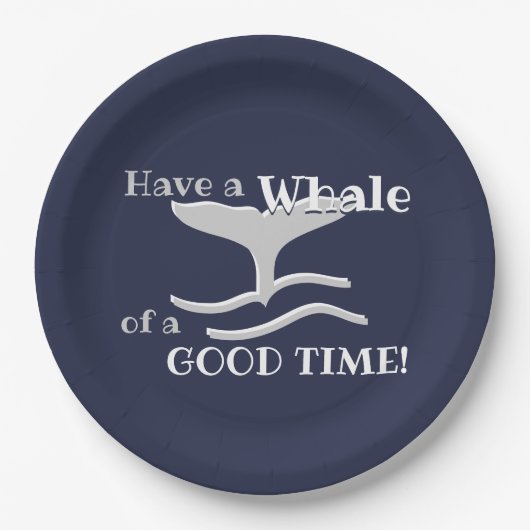 Ocean Whale's Tale of a Good Time Papieren Bordje (Voorkant)
