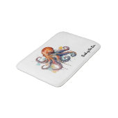 Ocean Whimsy: Kleurrijke Octopus Badmat (Gekanteld)