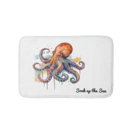 Ocean Whimsy: Kleurrijke Octopus Badmat