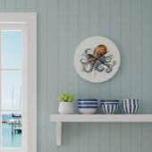 Ocean Whimsy: Kleurrijke Octopus Grote Klok