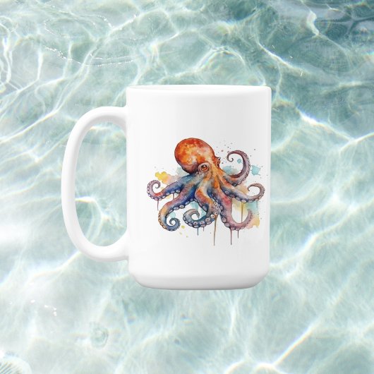 Ocean Whimsy: Kleurrijke Octopus Koffiemok