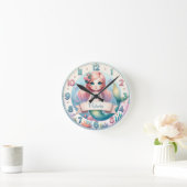 Ocean Whimsy Mermaid Clock Ronde Klok (Huis)