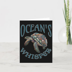 Ocean Whisper en Zee Turtle Lover Ocean Animal Kaart