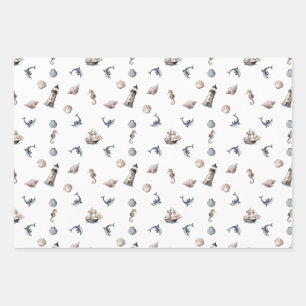 Ocean Whispers! Inpakpapier Vel