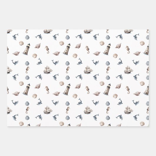 Ocean Whispers! Inpakpapier Vel (Voorkant)