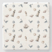 Ocean Whispers! Stenen Onderzetter (Voorkant)