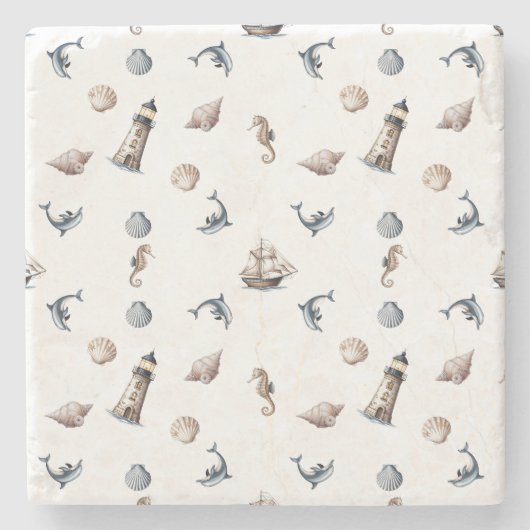 Ocean Whispers! Stenen Onderzetter (Voorkant)