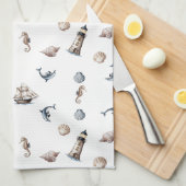 Ocean Whispers! Theedoek (Quarter Fold)