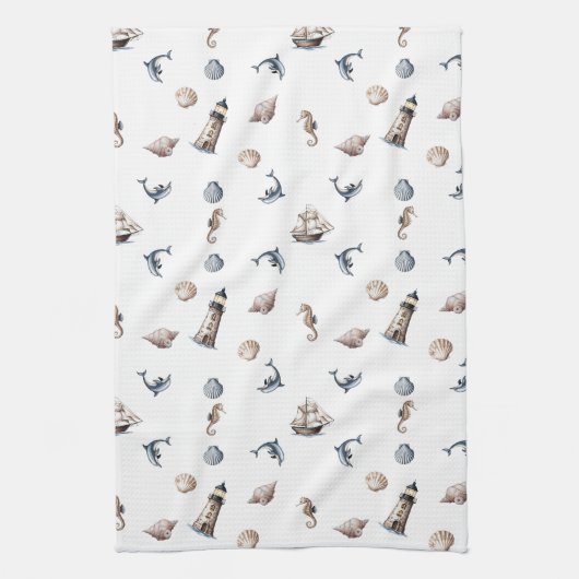 Ocean Whispers! Theedoek (Verticaal)