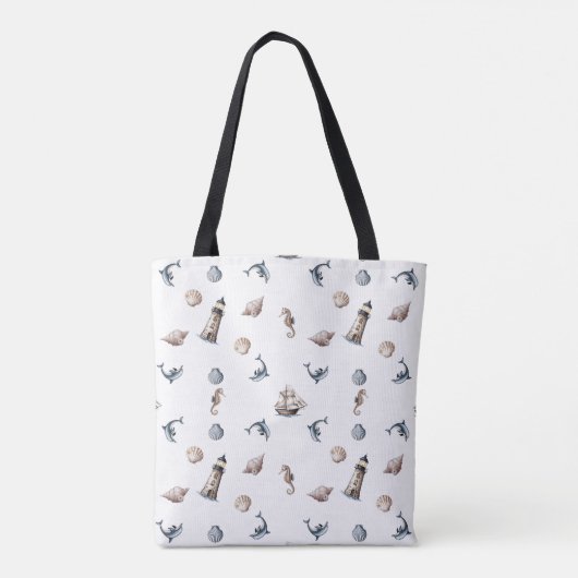 Ocean Whispers! Tote Bag (Achterkant)