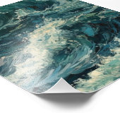 Ocean Whitecaps Schilderij Foto Afdruk (Hoek)