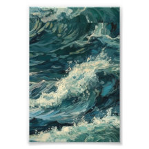 Ocean Whitecaps Schilderij
