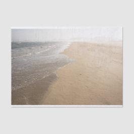 Ocean Whitewash op Beach-document Tissuepapier